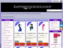 Tablet Screenshot of kappersvoordeelshop.nl